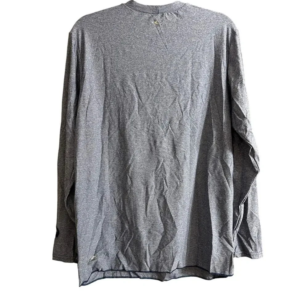 O'Neill Men's Heather Navy Blue Hybrid Long Sleeve Surf Tee Size Small S New